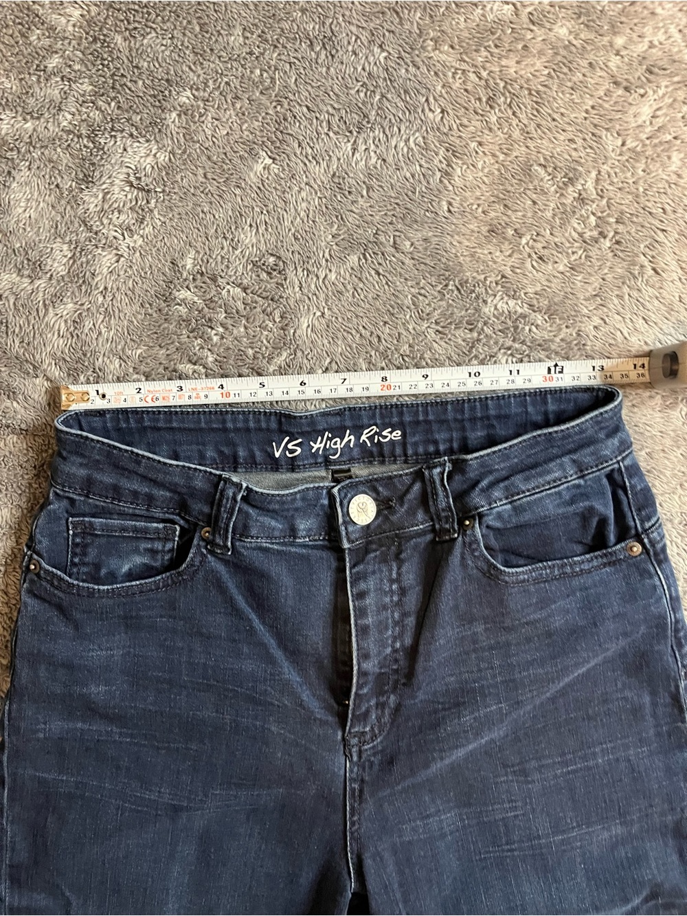 Victoria's Secret Dark Indigo High-Rise Jeans - Picture 6 of 8
